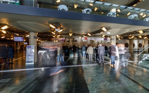Europa Foyer | © Congress Messe Innsbruck Registrierung im Europa Foyer. | © Congress Messe Innsbruck